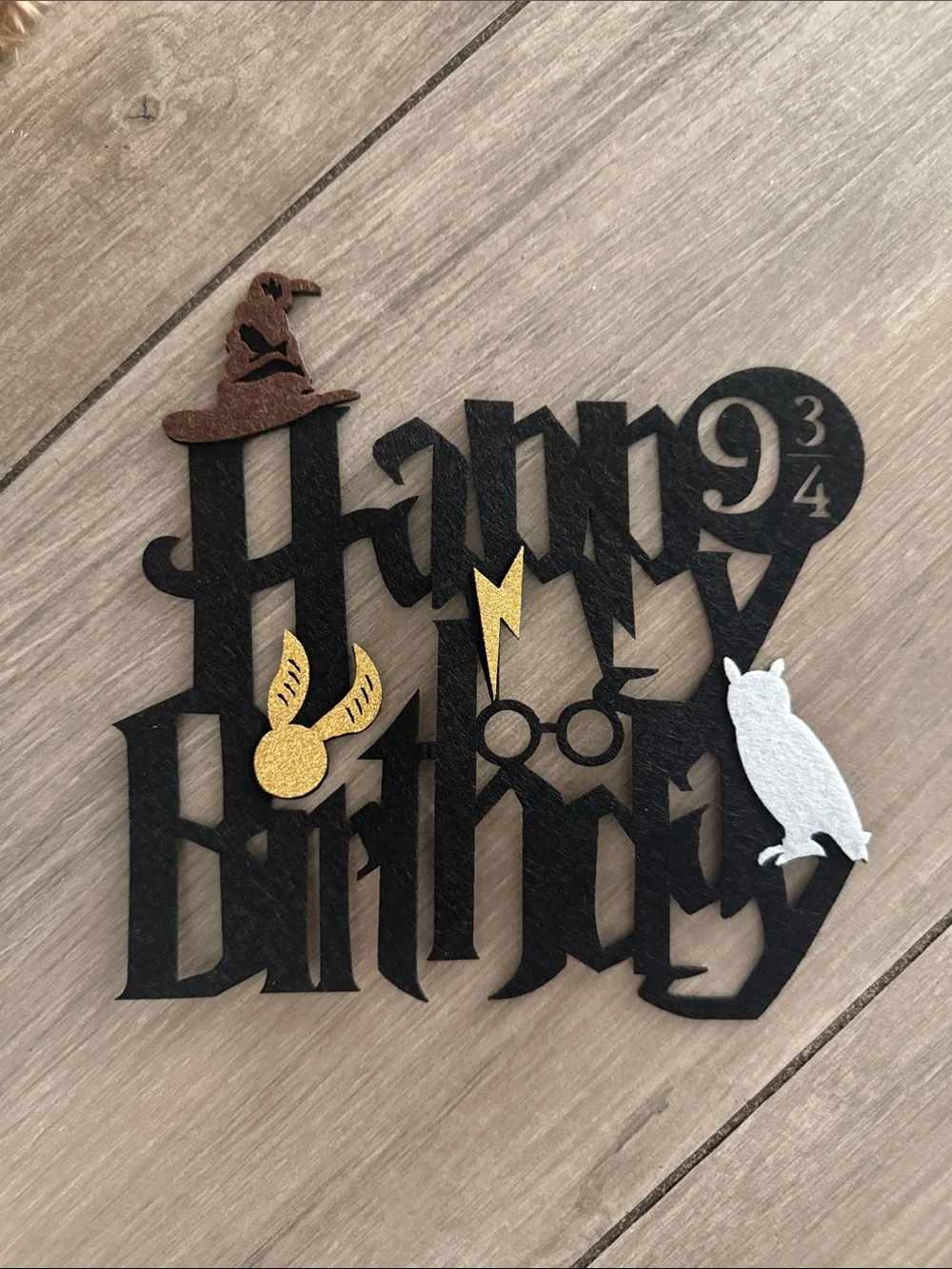 Harry Potter Themed Birthday Supplies - cake topper and cupcake toppers